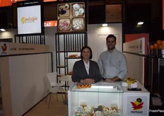 Carmen Roch en Borja Mira van Imperio Garlic. Het bedrijf is gevestigd in Alicante, telen en exporteren knoflook en uien.